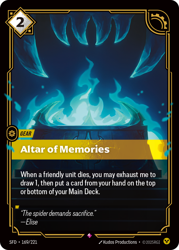 Altar of Memories - Riftbound TCG Card