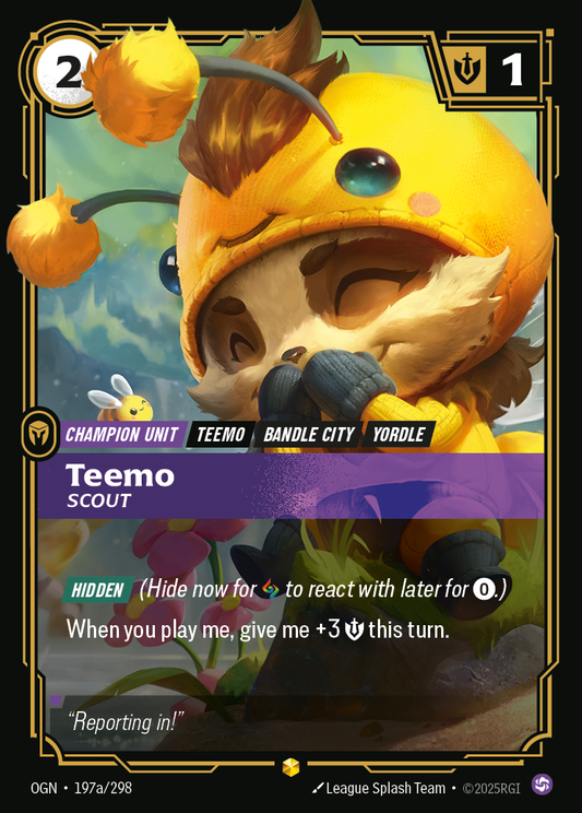 Teemo - Scout (Alternate Art) - Riftbound TCG Card