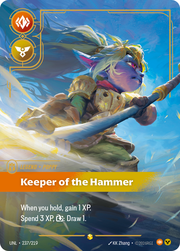 Poppy - Keeper of the Hammer (Overnumbered) - Riftbound TCG Card