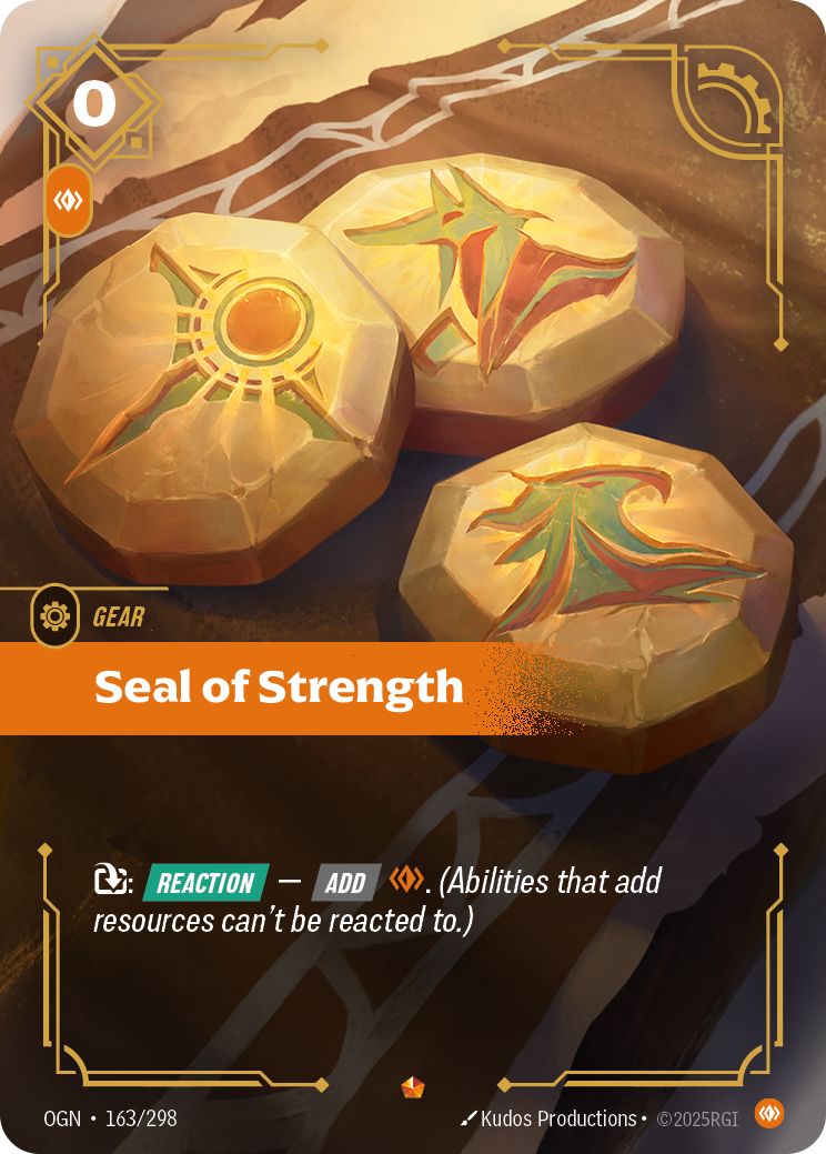 Seal of Strength - Riftbound TCG Card