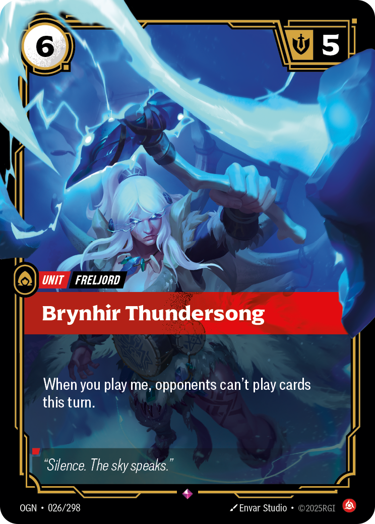 Brynhir Thundersong - Riftbound TCG Card