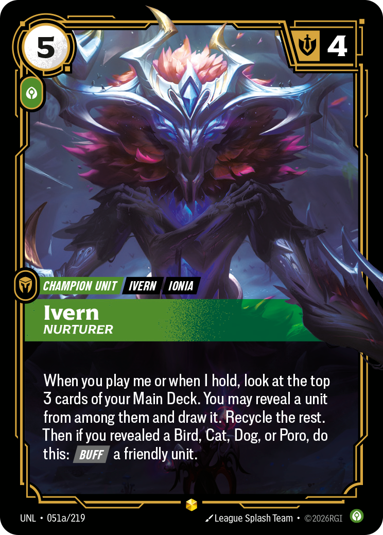 Ivern - Nurturer (Alternate Art) - Riftbound TCG Card