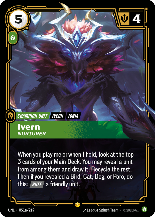 Ivern - Nurturer (Alternate Art) - Riftbound TCG Card