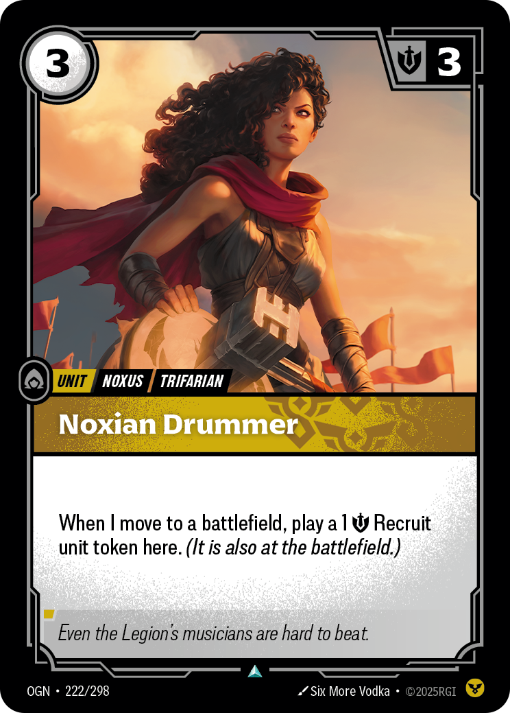 Noxian Drummer - Riftbound TCG Card