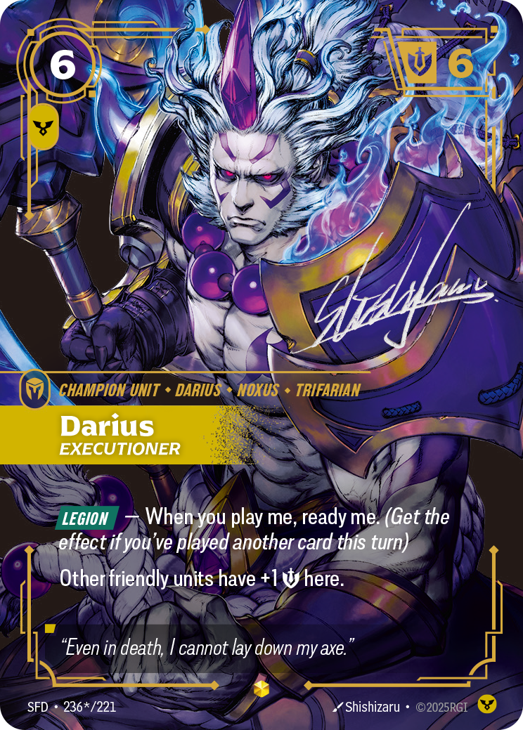 Darius - Executioner (Signature) - Riftbound TCG Card