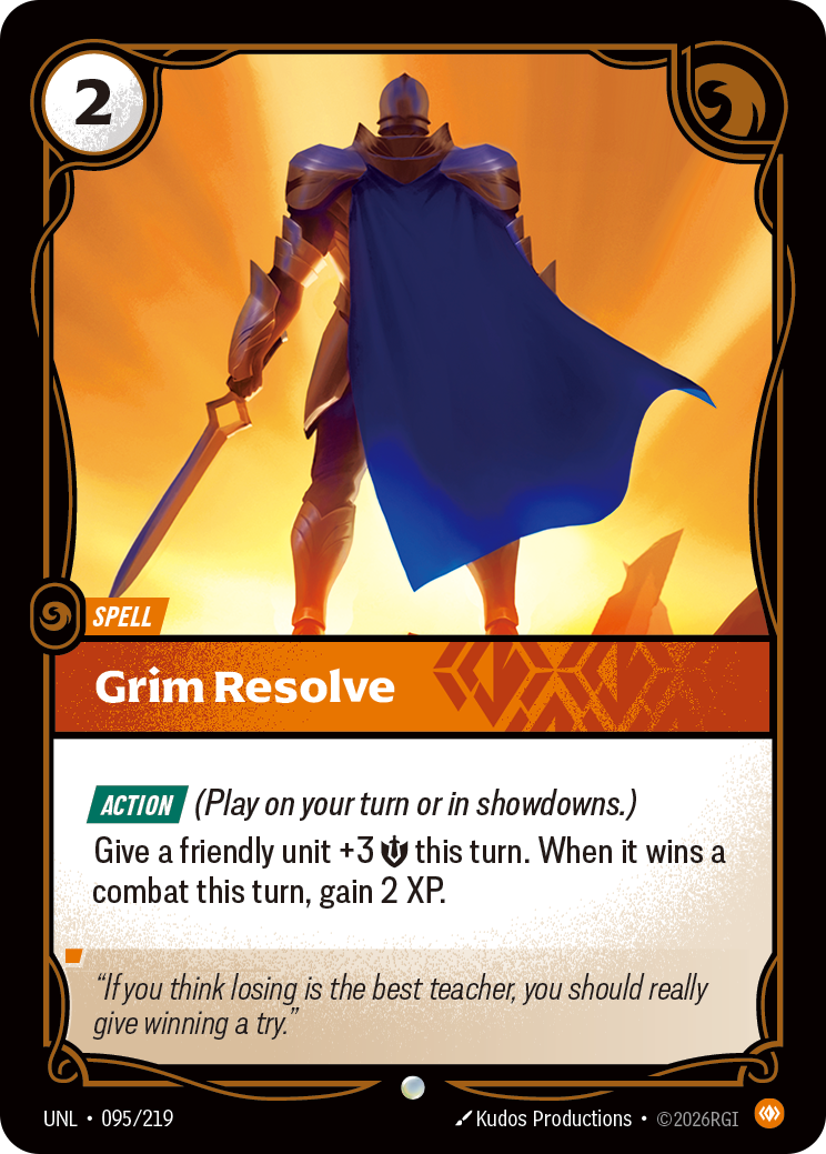 Grim Resolve - Riftbound TCG Card