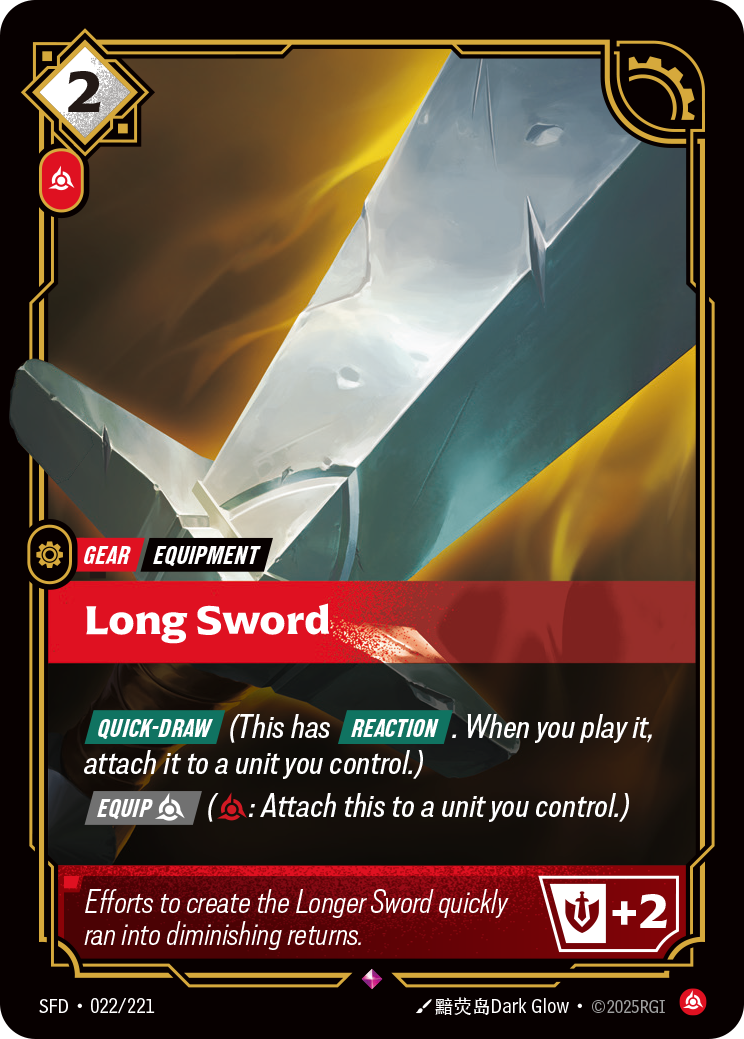 Long Sword - Riftbound TCG Card