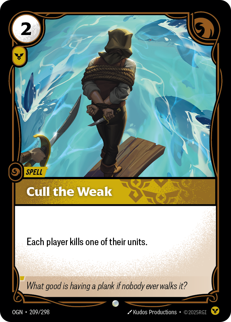 Cull the Weak - Riftbound TCG Card