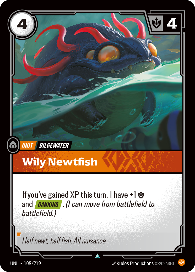 Wily Newtfish - Riftbound TCG Card