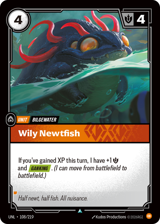 Wily Newtfish - Riftbound TCG Card