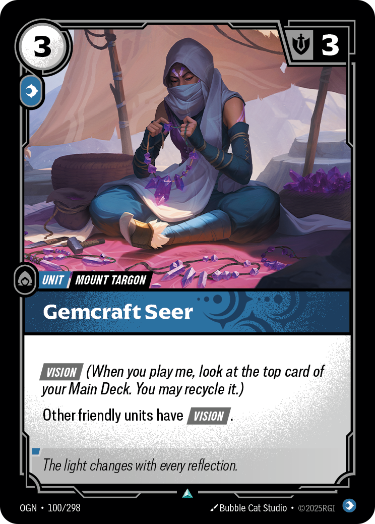 Gemcraft Seer - Riftbound TCG Card