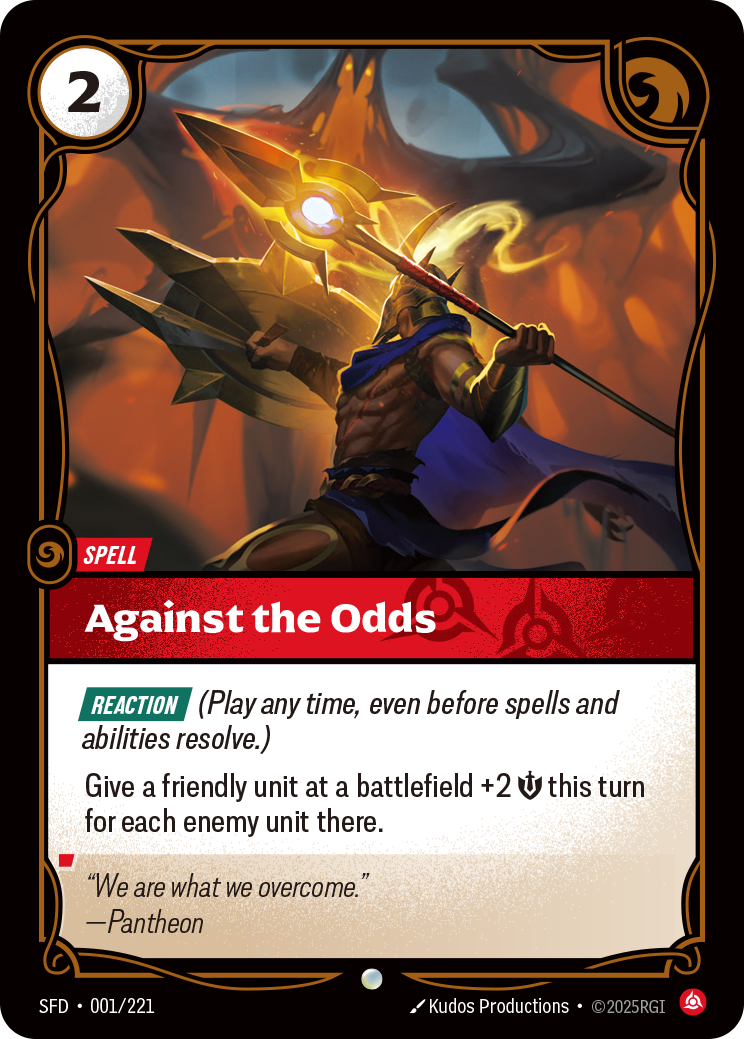 Against the Odds - Riftbound TCG Card