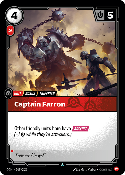 Captain Farron - Riftbound TCG Card