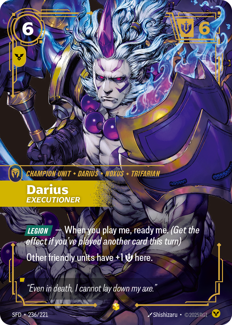 Darius - Executioner (Overnumbered) - Riftbound TCG Card