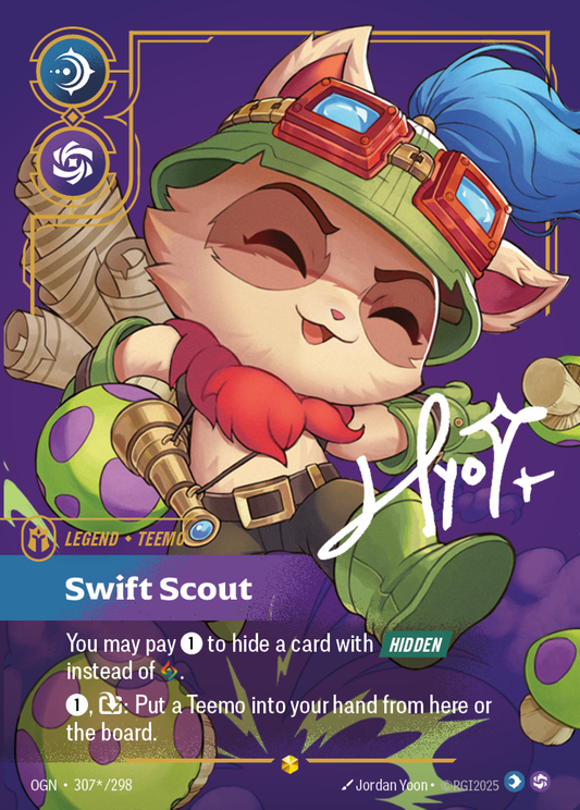 Teemo - Swift Scout (Signature) - Riftbound TCG Card