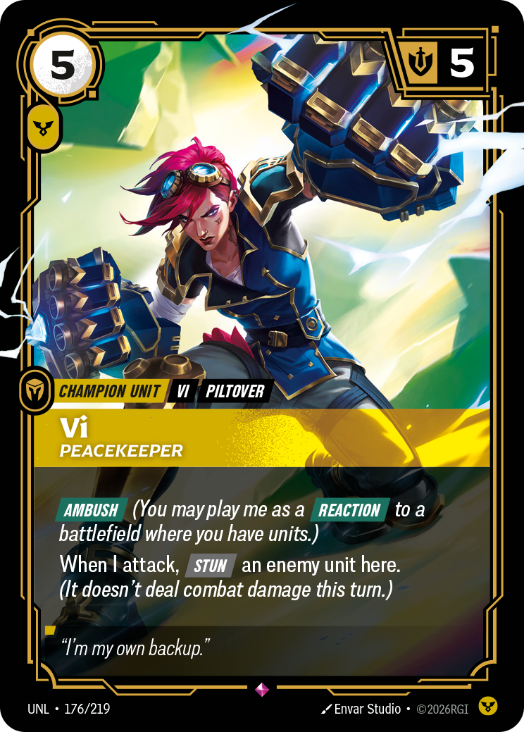 Vi - Peacekeeper - Riftbound TCG Card