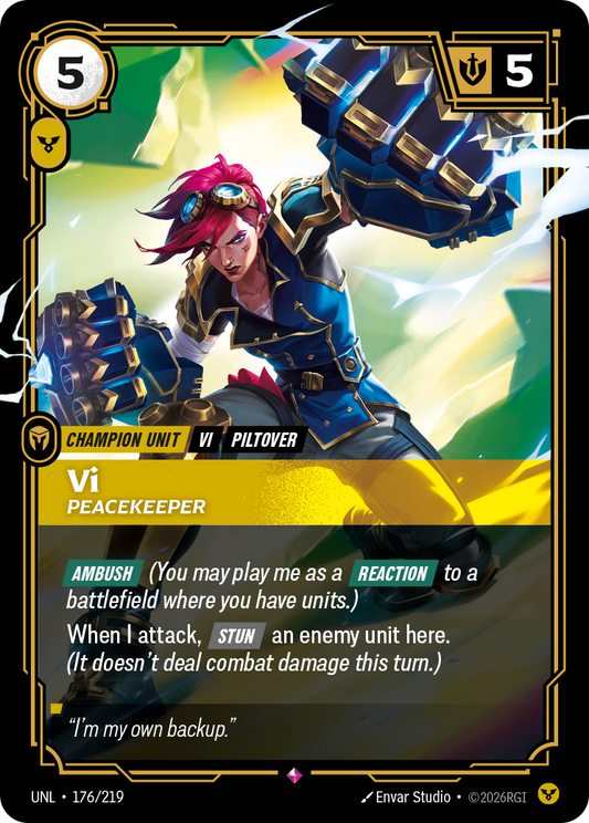 Vi - Peacekeeper - Riftbound TCG Card