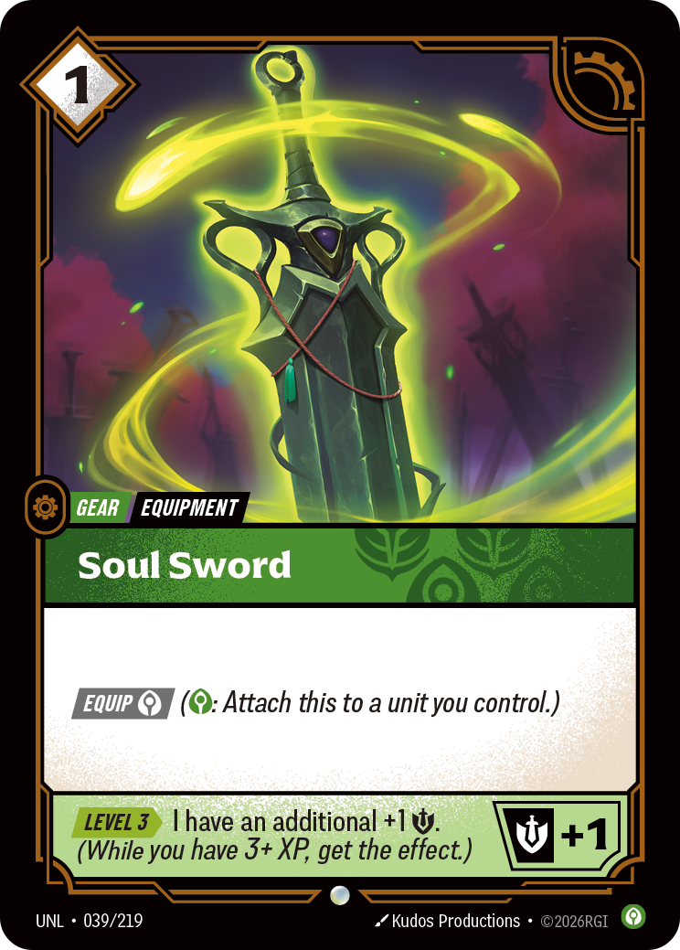 Soul Sword - Riftbound TCG Card