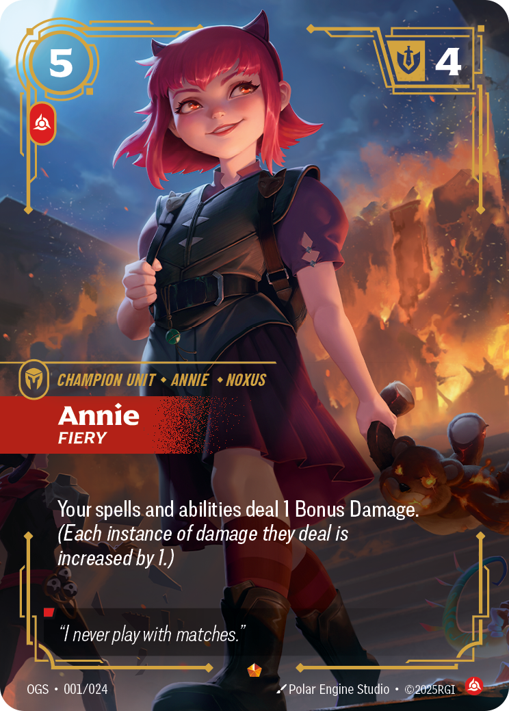 Annie - Fiery - Riftbound TCG Card