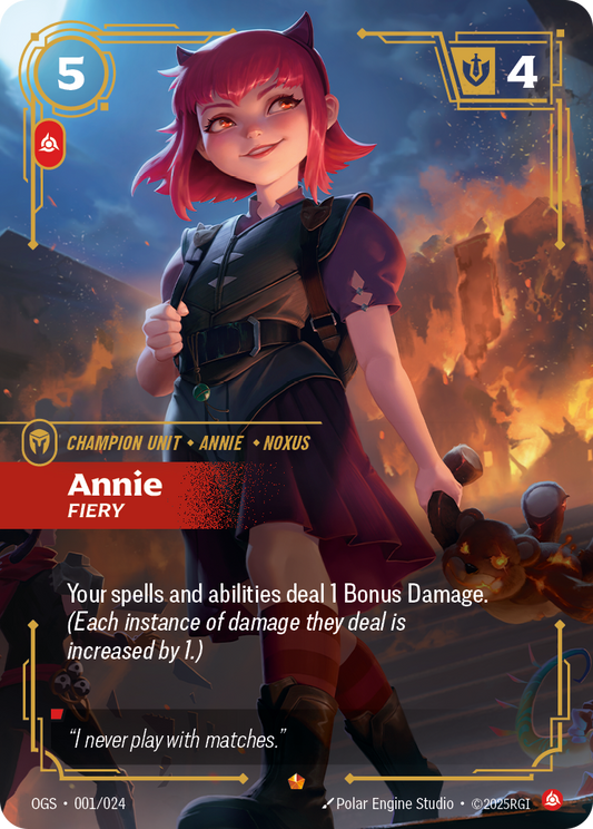 Annie - Fiery - Riftbound TCG Card
