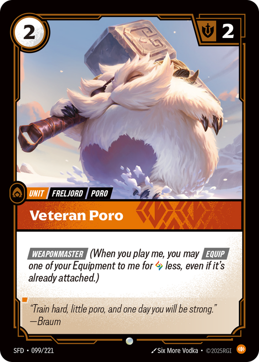 Veteran Poro - Riftbound TCG Card