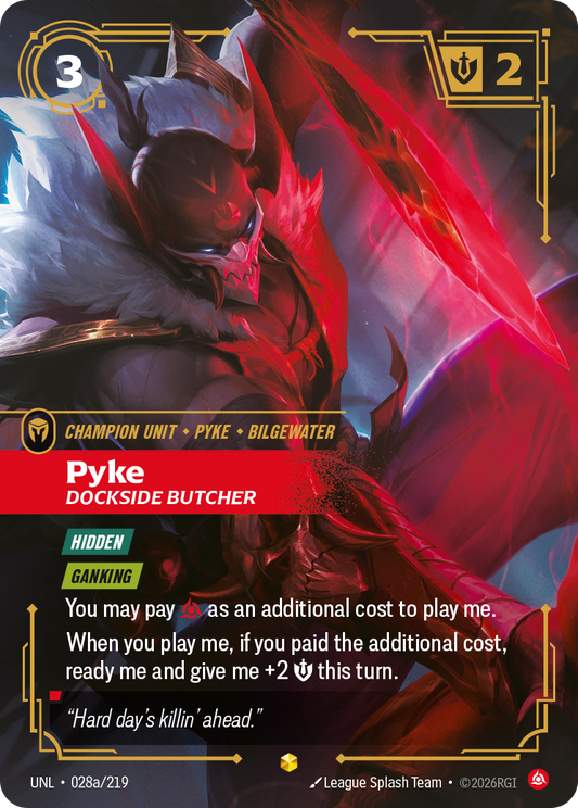 Pyke - Dockside Butcher (Alternate Art) - Riftbound TCG Card