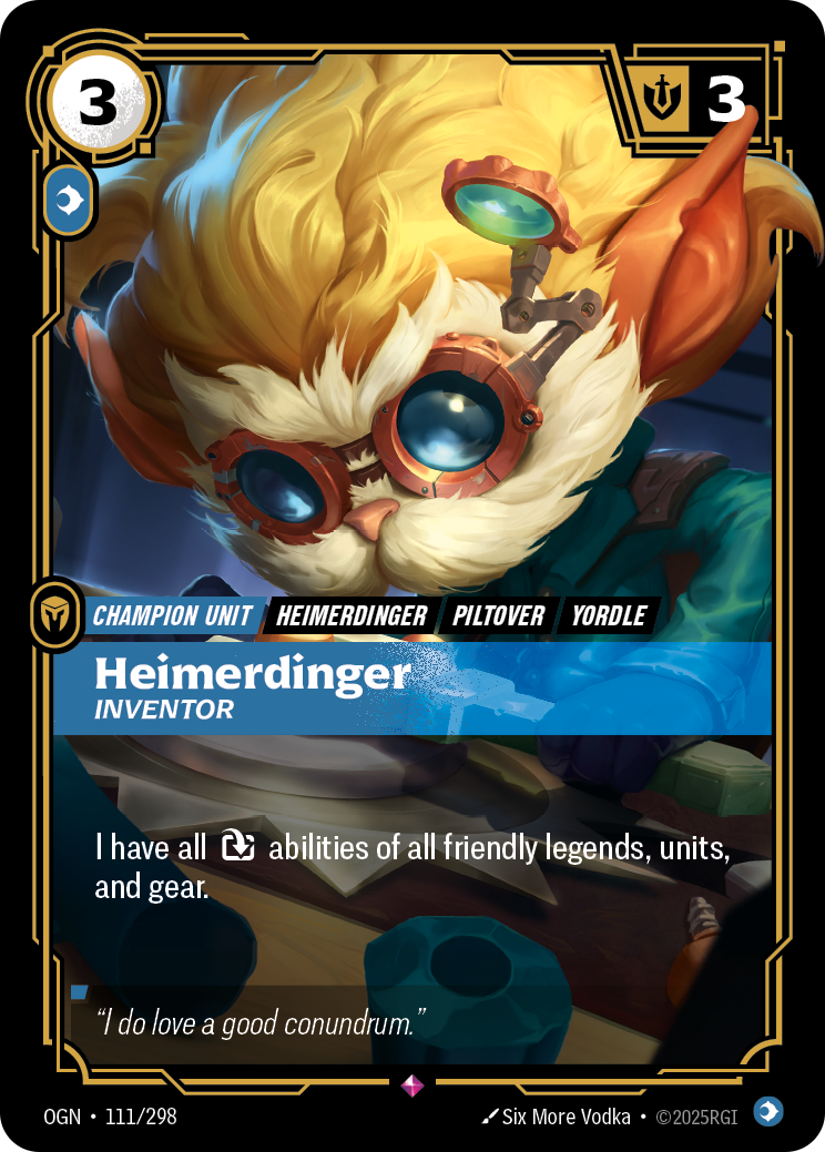 Heimerdinger - Inventor - Riftbound TCG Card