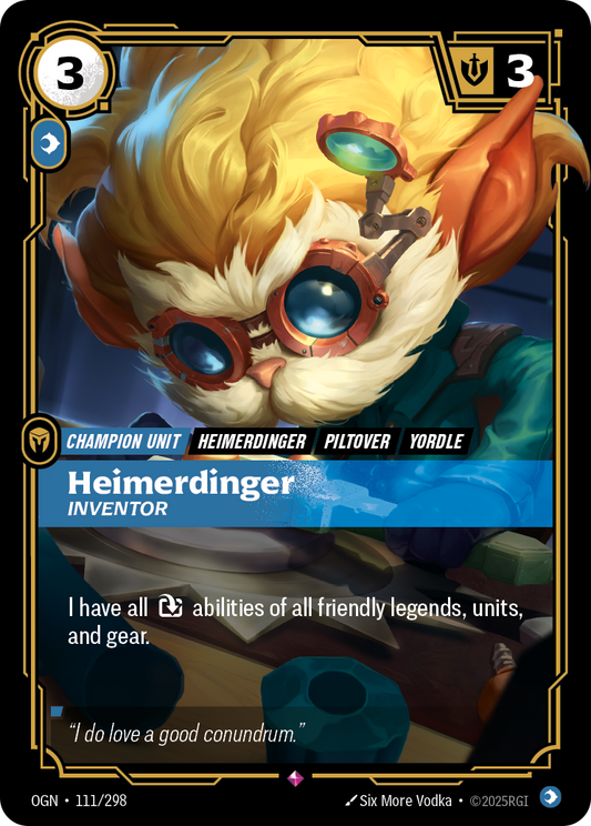 Heimerdinger - Inventor - Riftbound TCG Card