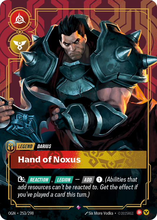 Darius - Hand of Noxus - Riftbound TCG Card