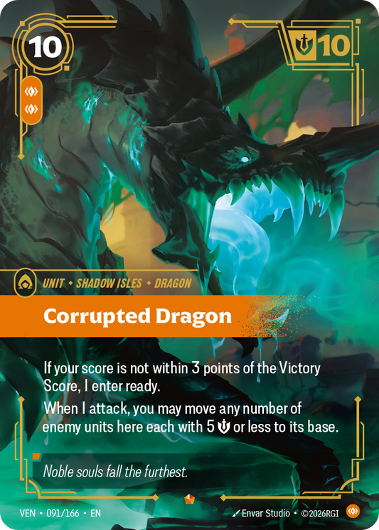 Corrupted Dragon (Foil) - Riftbound Vendetta
