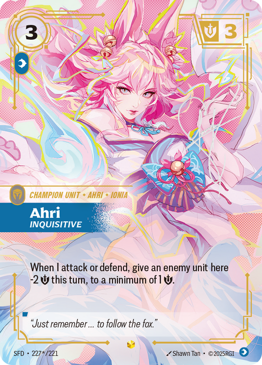 Ahri - Inquisitive (Signature) - Riftbound TCG Card
