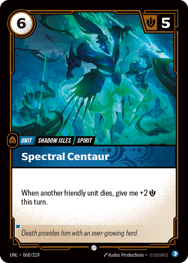Spectral Centaur - Riftbound TCG Card