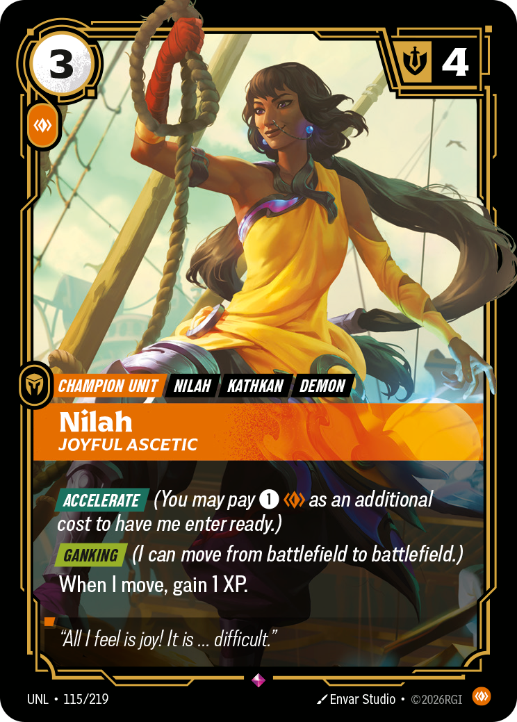 Nilah - Joyful Ascetic - Riftbound TCG Card