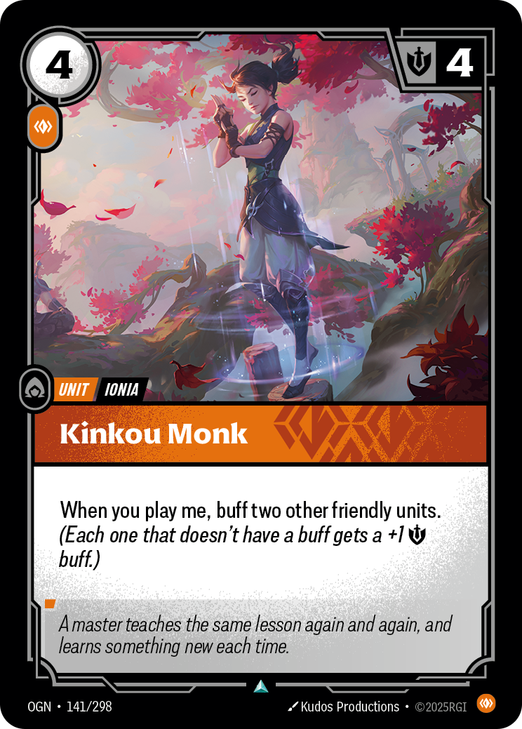 Kinkou Monk - Riftbound TCG Card