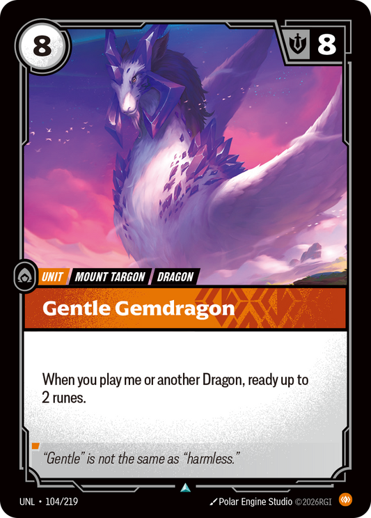 Gentle Gemdragon - Riftbound TCG Card