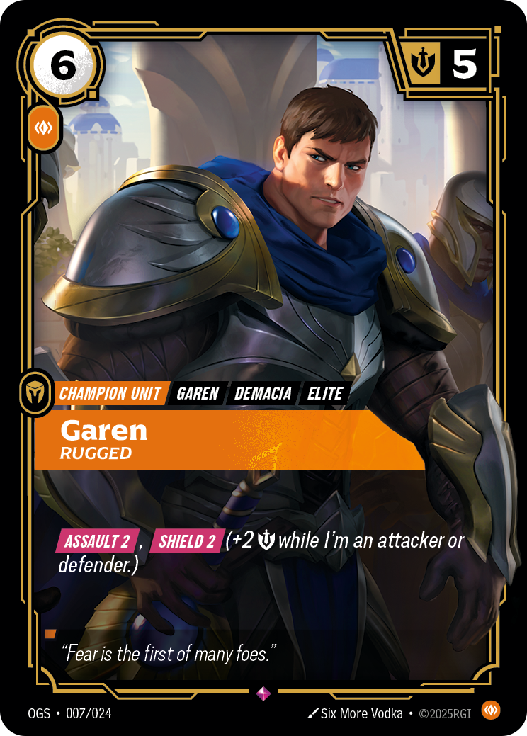 Garen - Rugged - Riftbound TCG Card