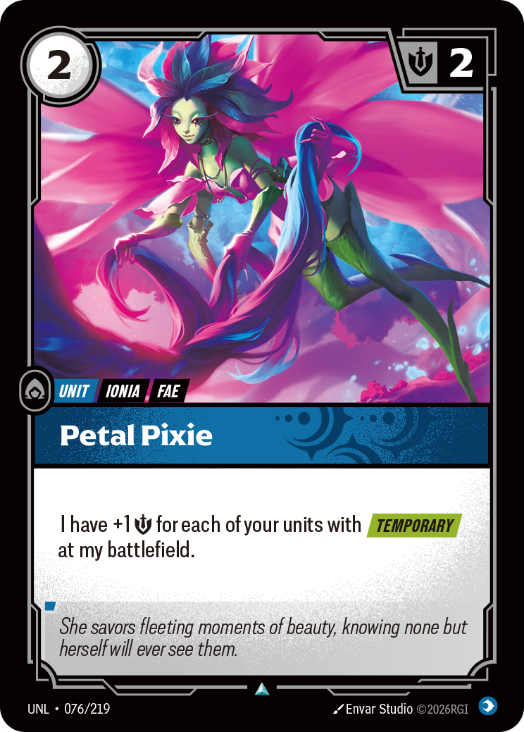 Petal Pixie - Riftbound TCG Card