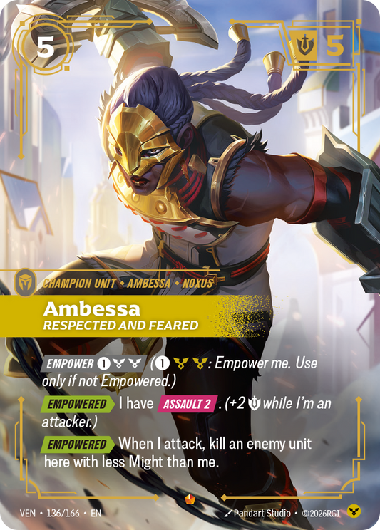Ambessa, Respected and Feared (Foil) - Riftbound Vendetta