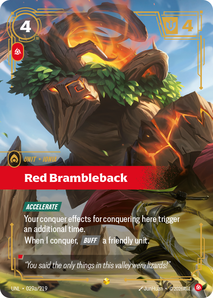 Red Brambleback (Alternate Art) - Riftbound TCG Card