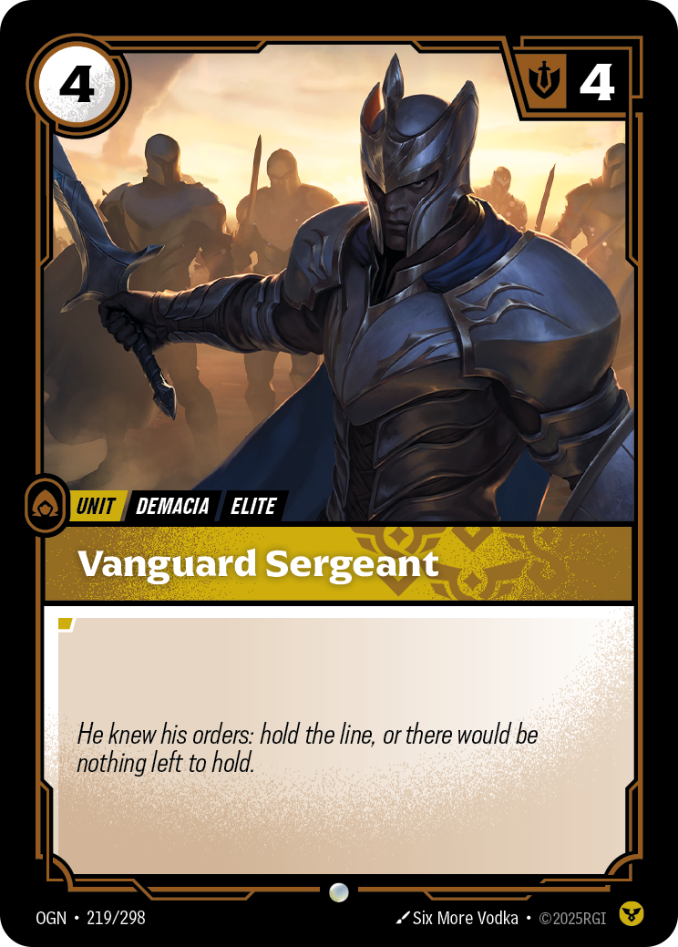 Vanguard Sergeant - Riftbound TCG Card