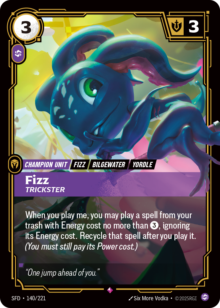 Fizz - Trickster - Riftbound TCG Card