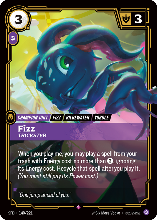 Fizz - Trickster - Riftbound TCG Card