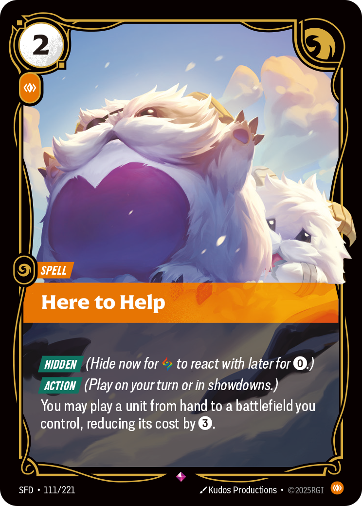 Here to Help - Riftbound TCG Card