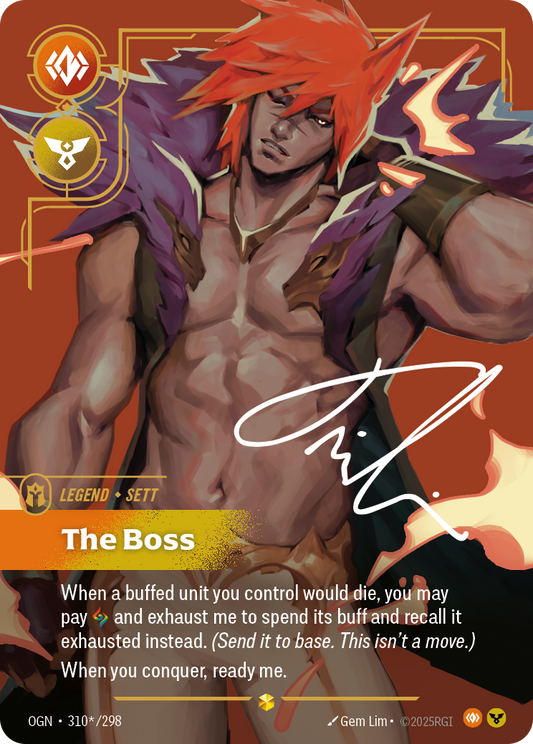 Sett - The Boss (Signature) - Riftbound TCG Card