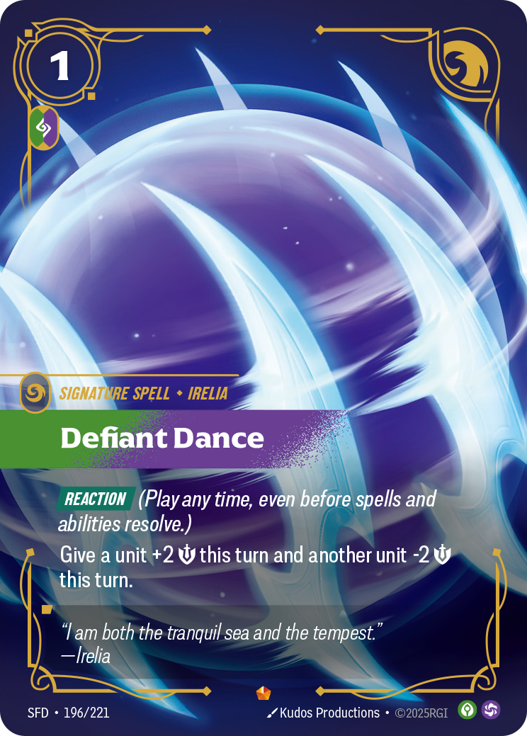 Defiant Dance - Riftbound TCG Card