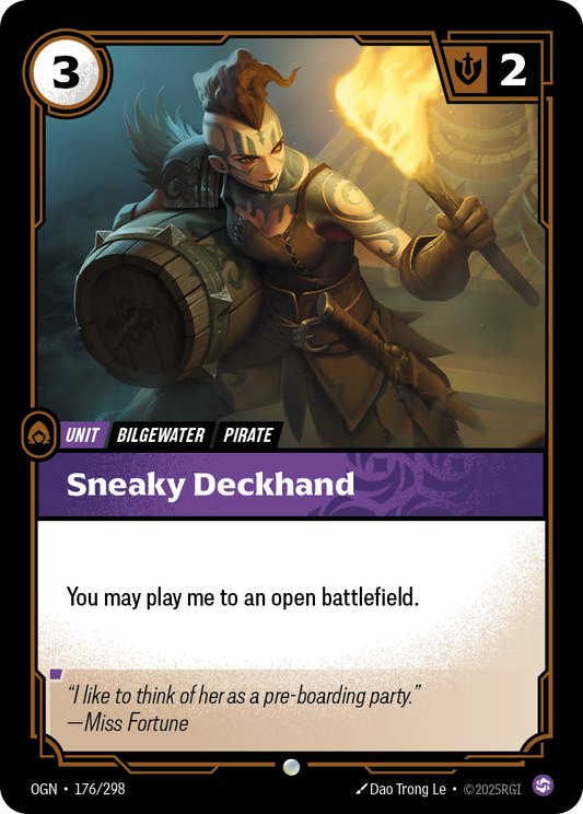 Sneaky Deckhand - Riftbound TCG Card