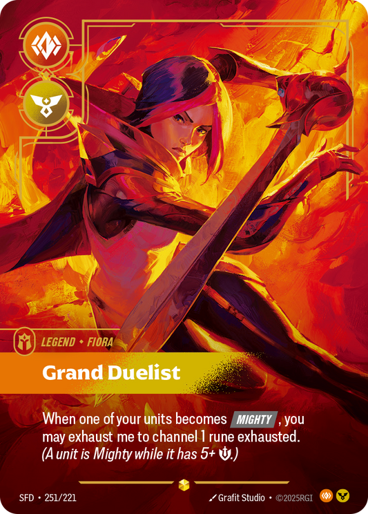 Fiora - Grand Duelist (Overnumbered) - Riftbound TCG Card