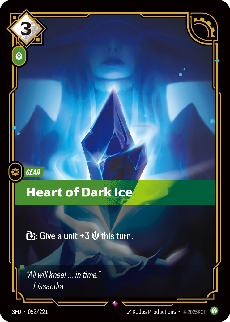 Heart of Dark Ice - Riftbound TCG Card