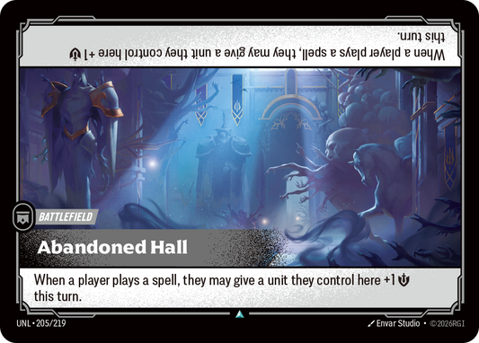Abandoned Hall - Riftbound TCG Card