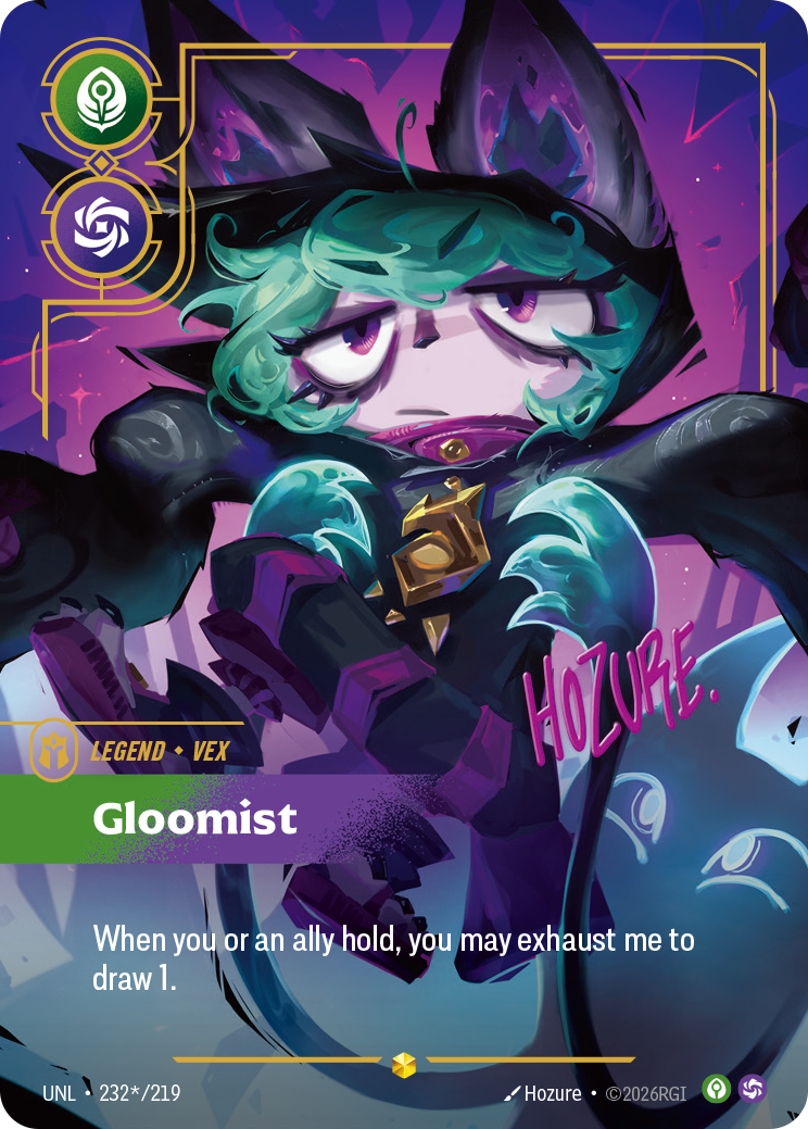 Vex - Gloomist (Signature) - Riftbound TCG Card